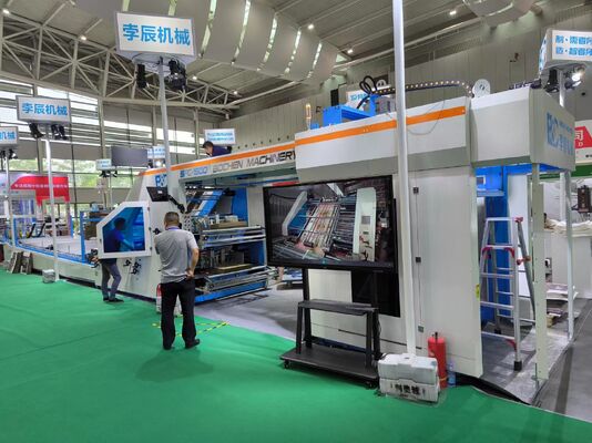 دستگاه لمینیتور فلوت 5 لایه ورق به ورق با سرعت بالا با کنترل سروو برای لمینیت کردن کاغذ موجدار در پیکربندی‌های چند لایه