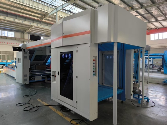 دستگاه لمینیتور شیاردار با سرعت بالا GFS1500 با غلتک آنیلوکس استیل ضد زنگ بزرگ برای لمینیت ورق های کنگره ای