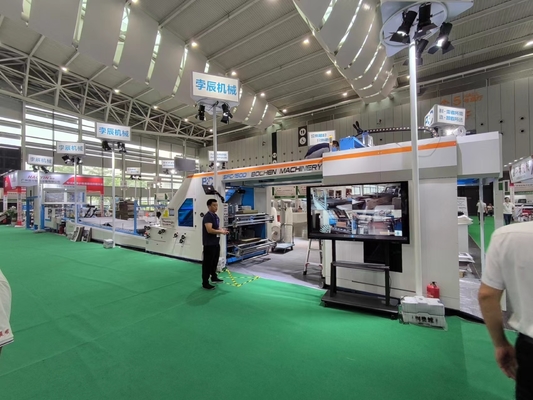 تجهیزات لمینیت ورق به ورق 5 لایه با دقت بالا برای کاغذ کنگره ای با کنترل و تصحیح خودکار سروو